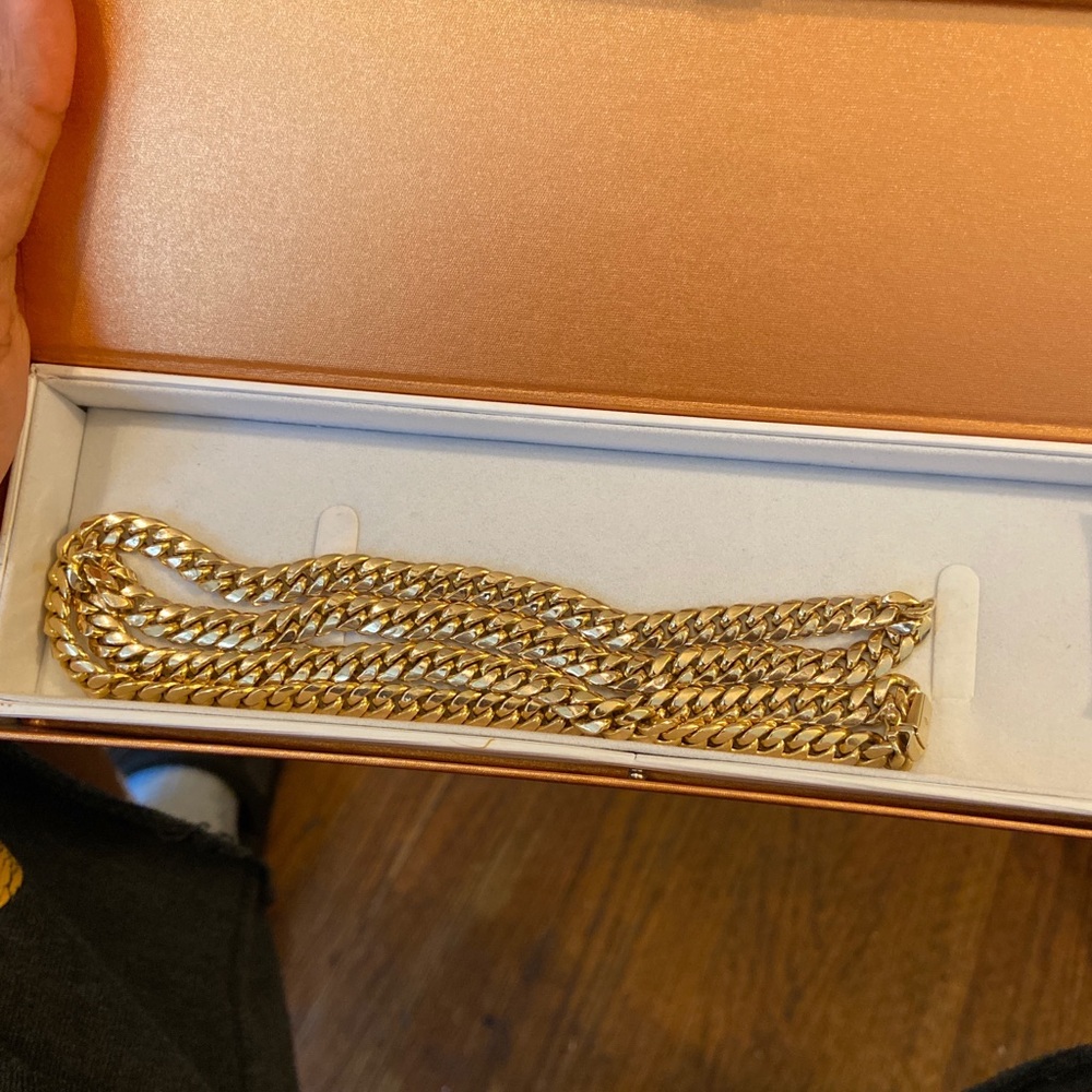 10k 28” 7.5mm 35g Hollow Cuban Chain